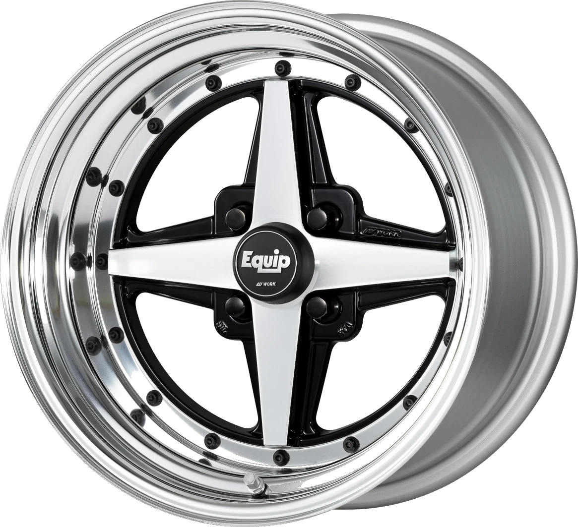 Work Wheels Equip 01 wheel in Black Cut Clear