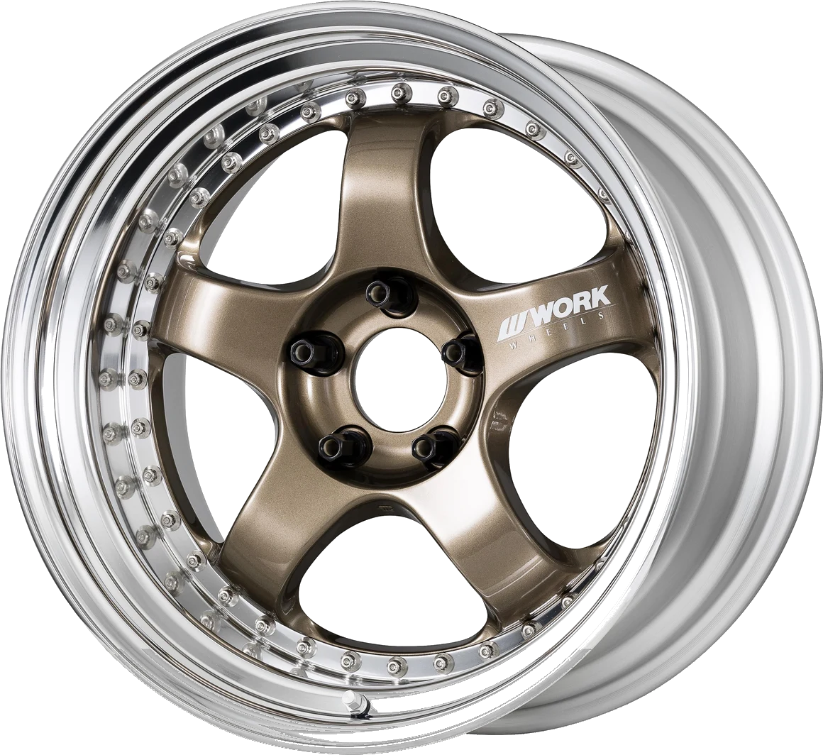 Work Wheels Meister S1 3P wheel in Titanium Gold