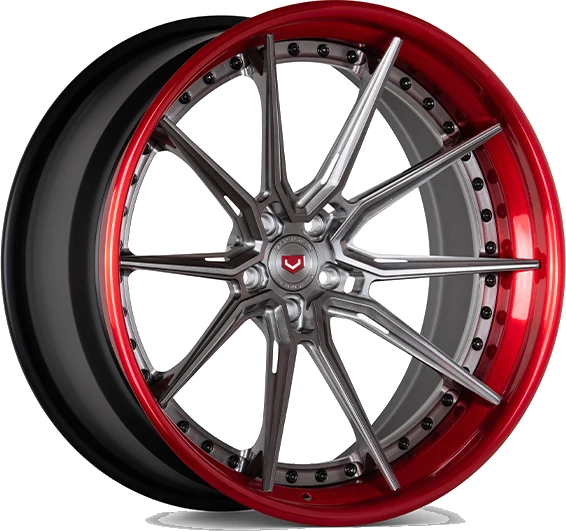 Vossen EVO-2R (3-Piece) wheel in Vossen Red
