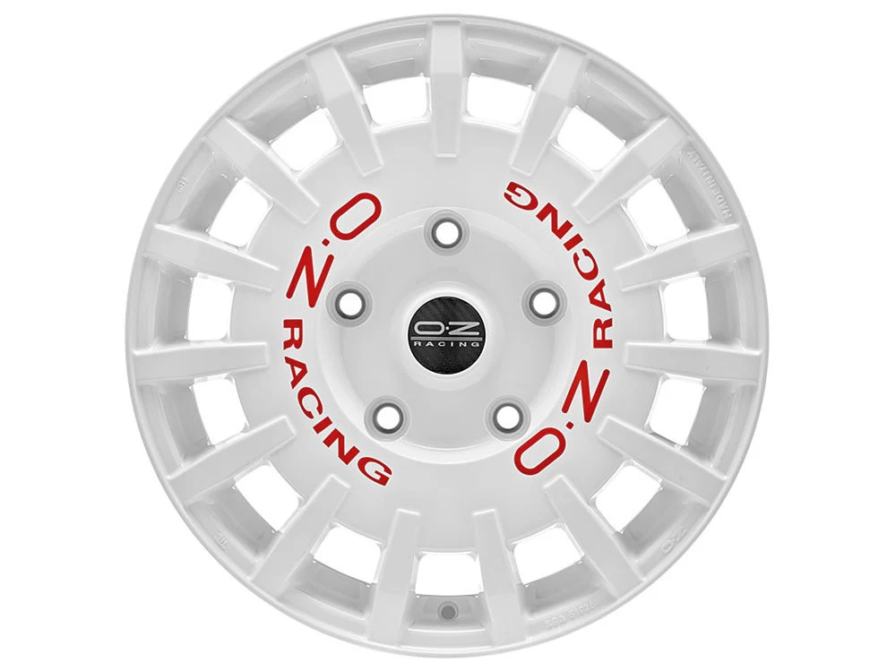 OZ Racing Rally Racing VAN wheel in Race White + Red Lettering