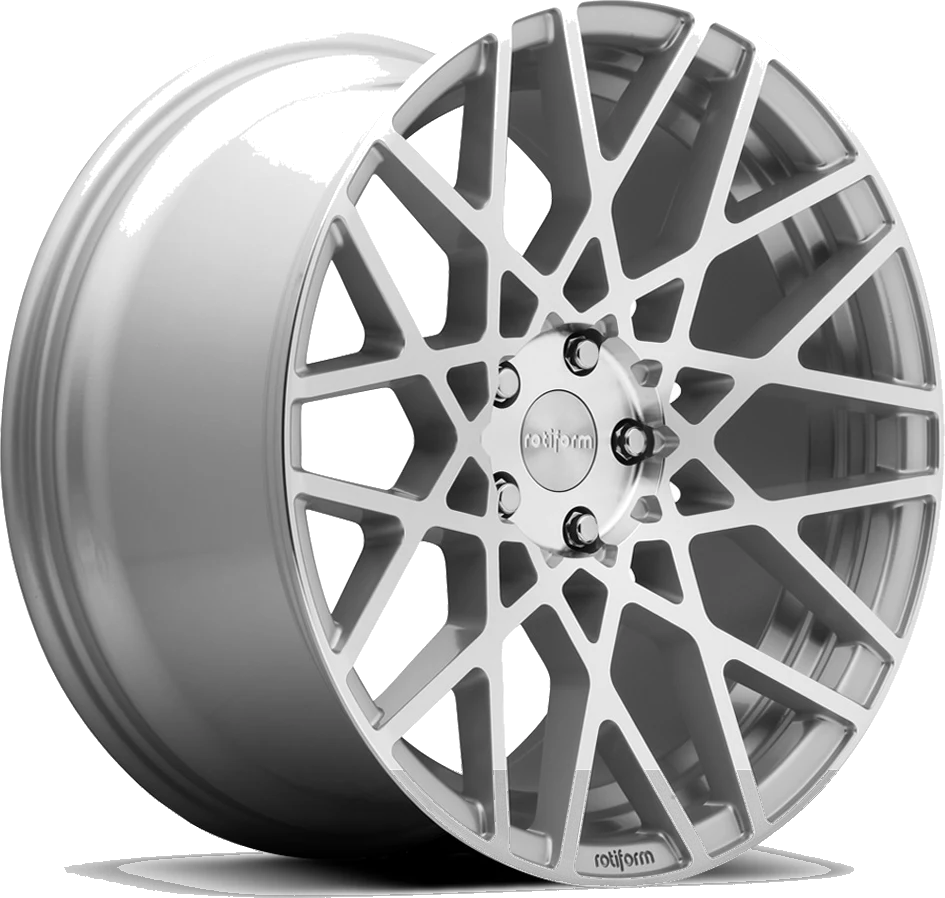 Rotiform BLQ wheel in Silver with Polished Face