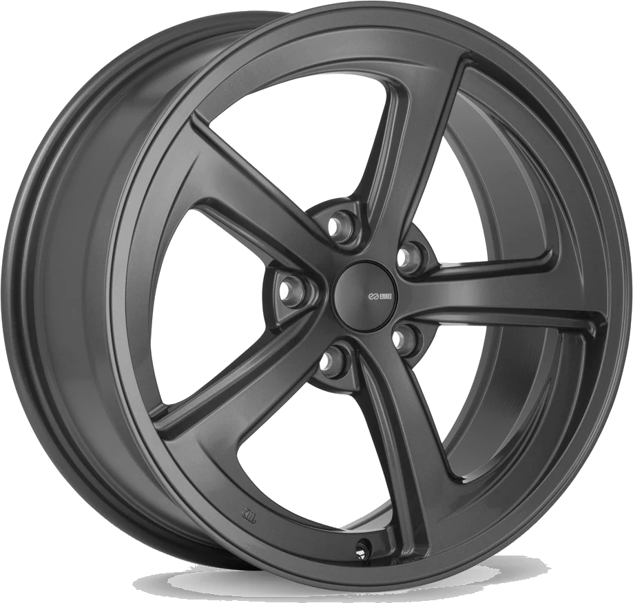 Enkei Giotto wheel in Gunmetal