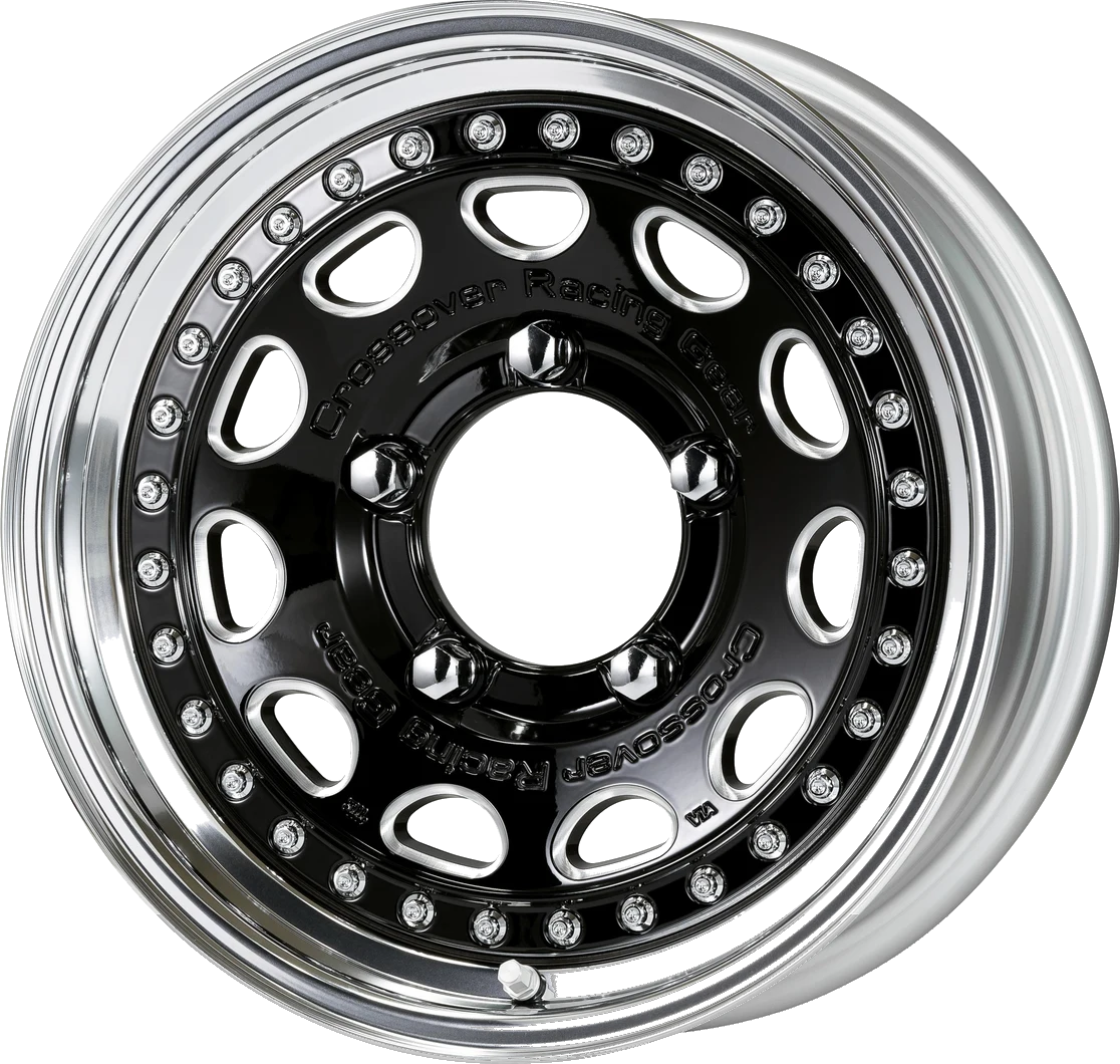 Work Wheels Crag Galvatre wheel in Black Chamfer Machining