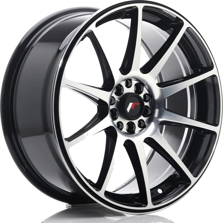Japan Racing JR-11 wheel in Black Machined