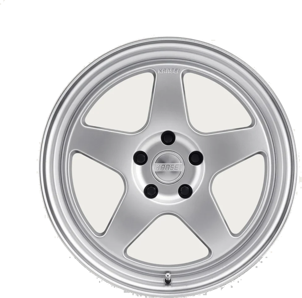 Kansei KNP wheel in Hyper Silver with Bright Machined Lip