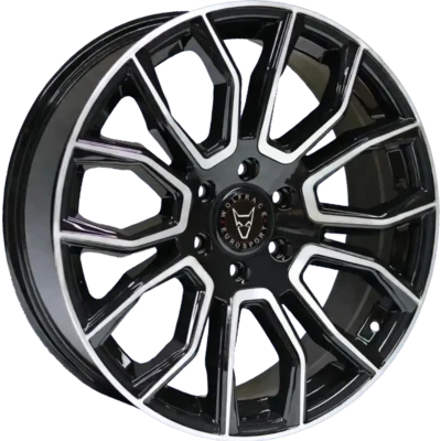 Wolfrace Eurosport Evoke X wheel in Gloss Black Polished