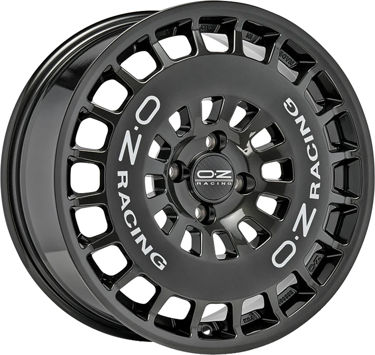 OZ Racing RR40 wheel in Hyper Titanium + Silver Lettering