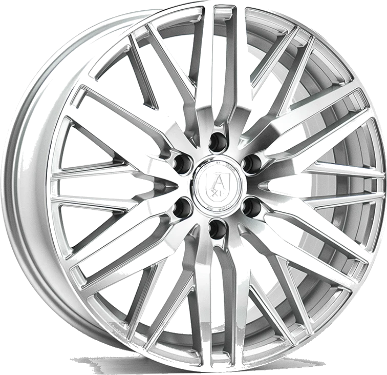 Axe EX30T wheel in Gloss Silver & Polished