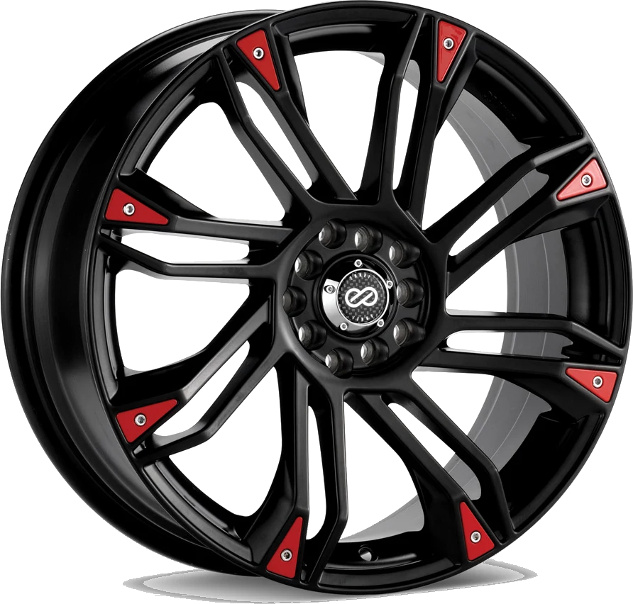 Enkei GW8 wheel in Black with Red