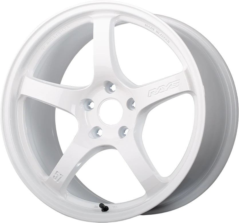 RAYS gramLIGHTS 57CR LIMITED wheel in White