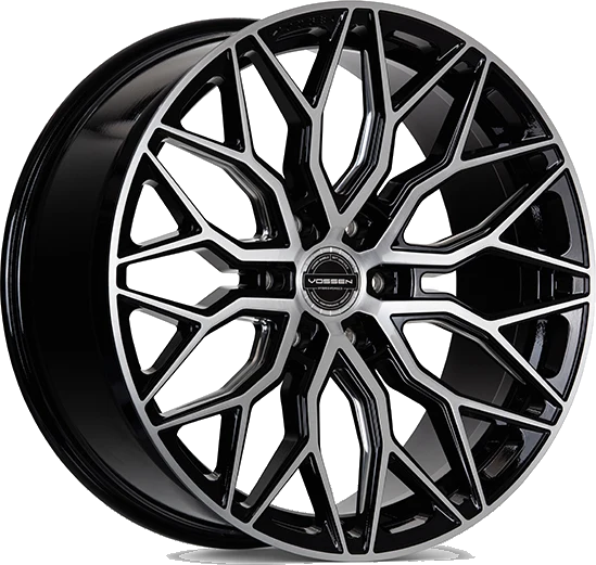 Vossen Vossen's Hybrid Forged HF6-3 wheel in Brushed Gloss Black