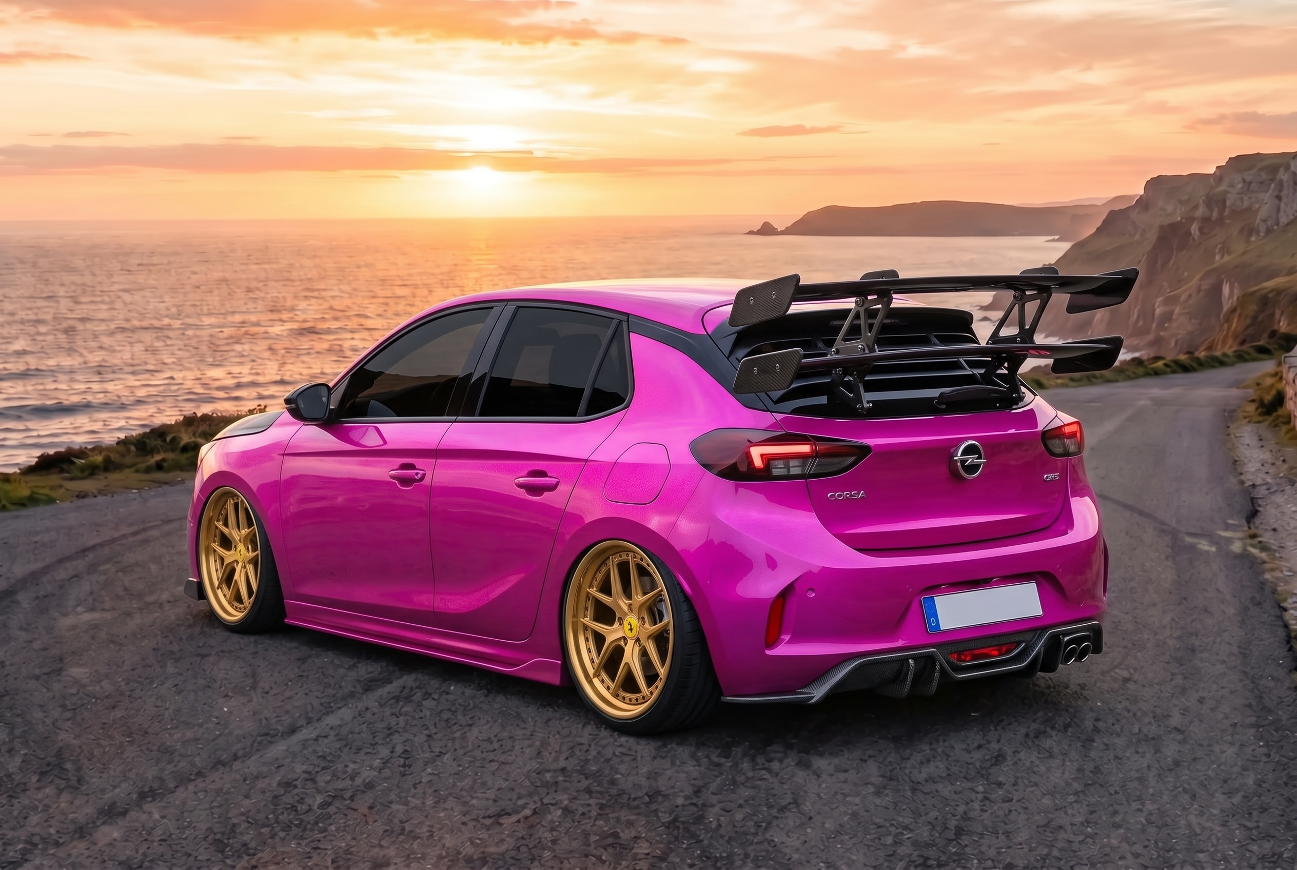 2022 Opel Corsa from behind